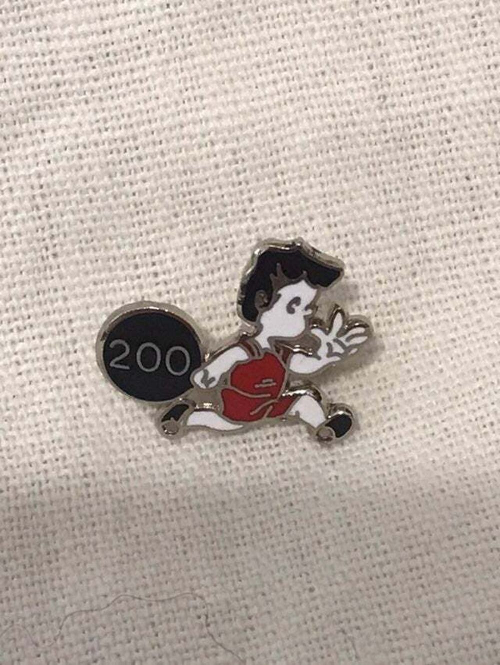 Lapel Safety Pin Back Ladies Bowling 200 Score Humorous Funny Strike Spare Ball